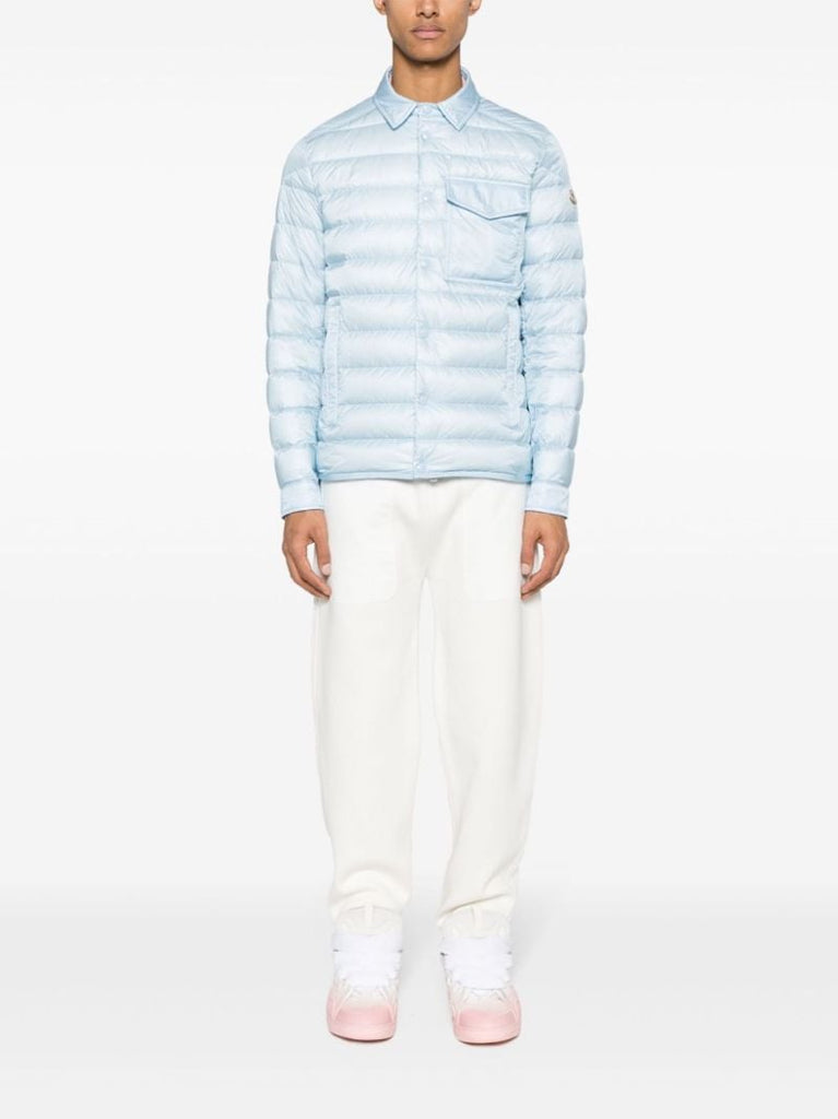 Blue Tenibres Feather-down Shirt Jacket
