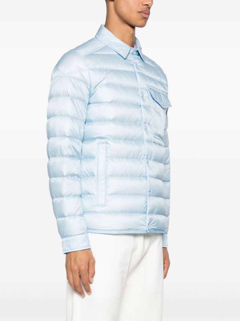 Blue Tenibres Feather-down Shirt Jacket