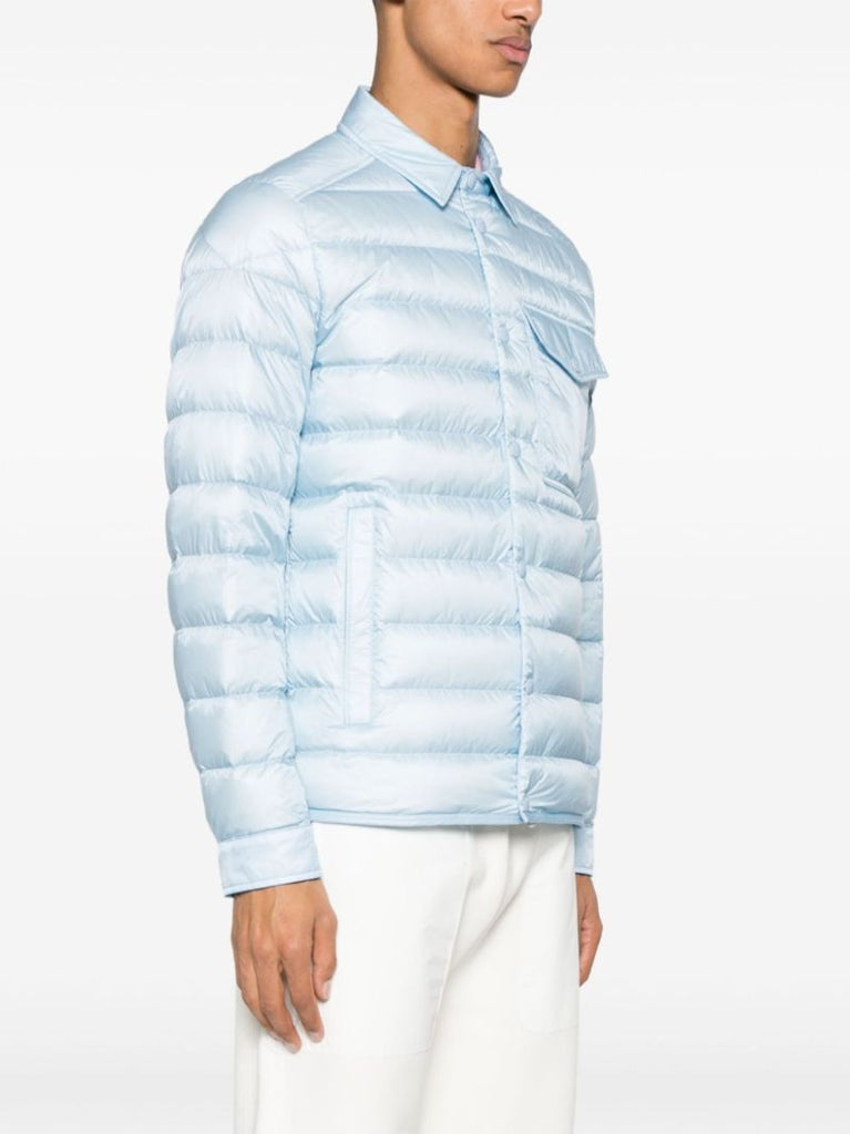 Blue Tenibres Feather-down Shirt Jacket