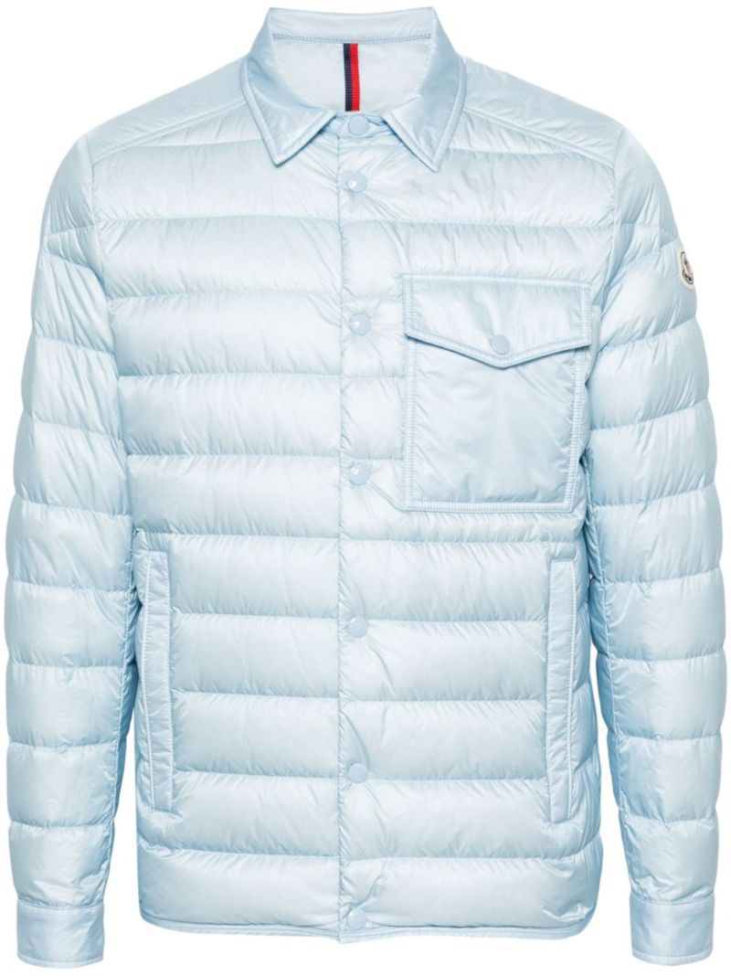 Blue Tenibres Feather-down Shirt Jacket
