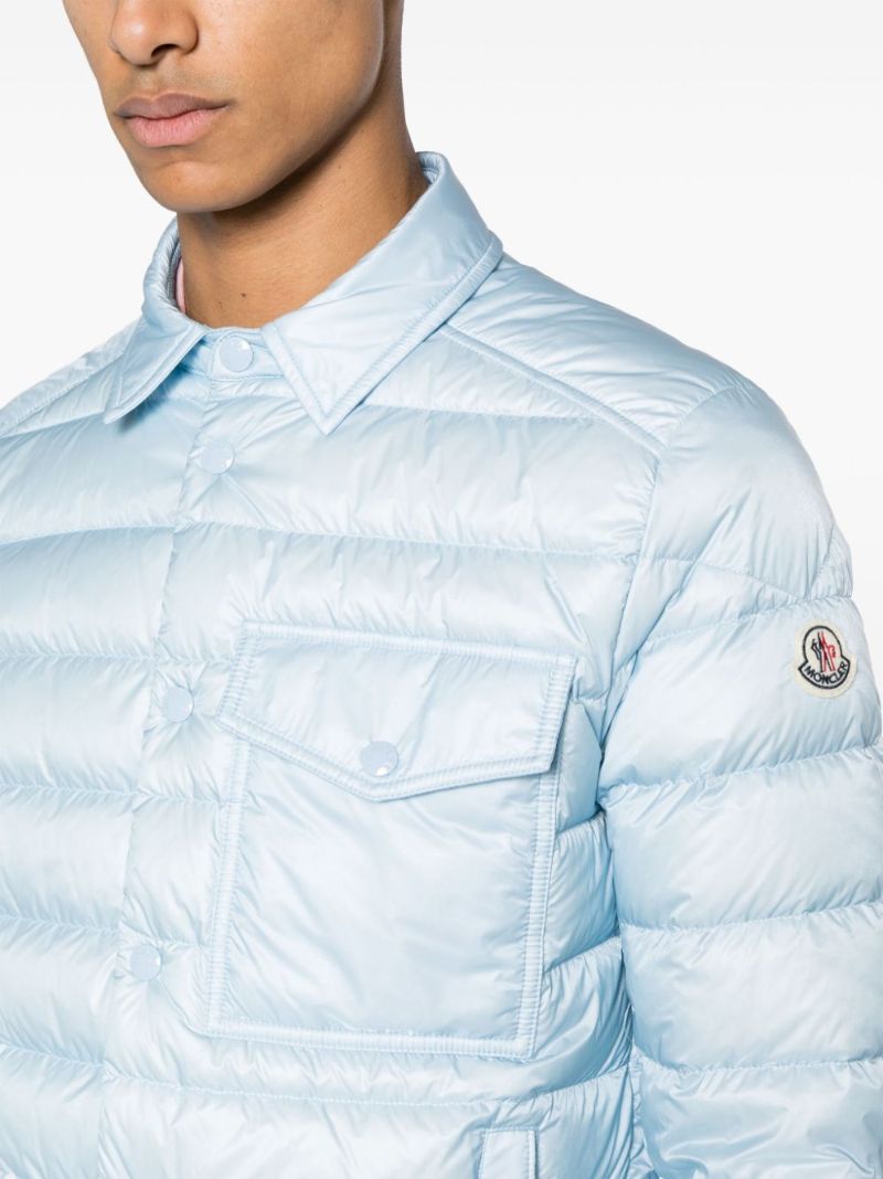 Blue Tenibres Feather-down Shirt Jacket