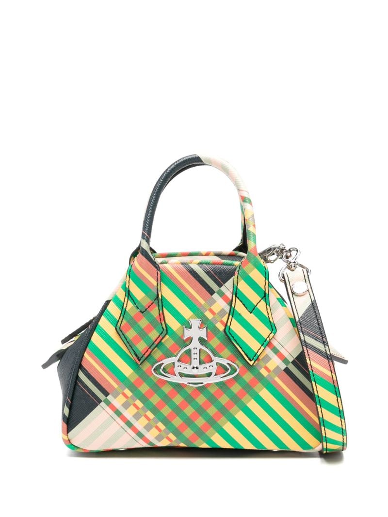 Green Yasmine Mini Leather Tote Bag