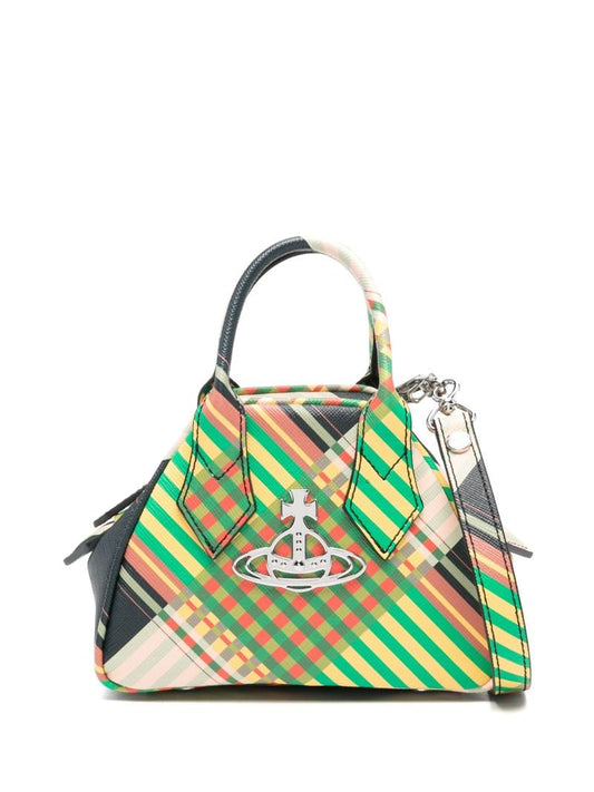 Green Yasmine Mini Leather Tote Bag