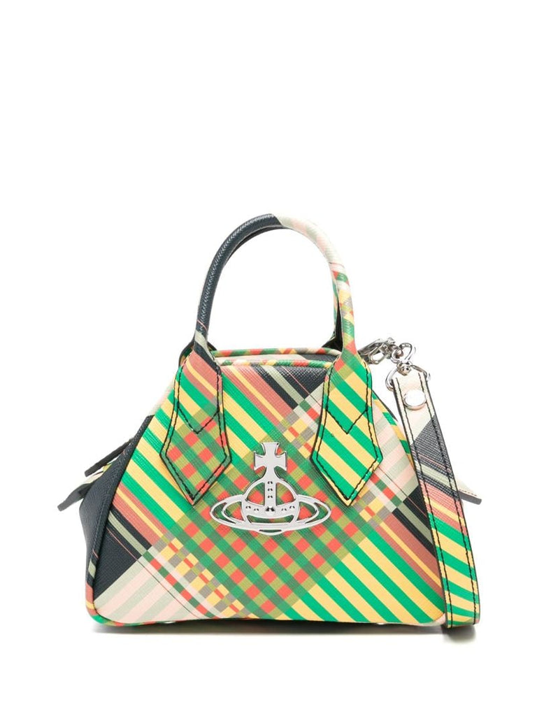 Green Yasmine Mini Leather Tote Bag