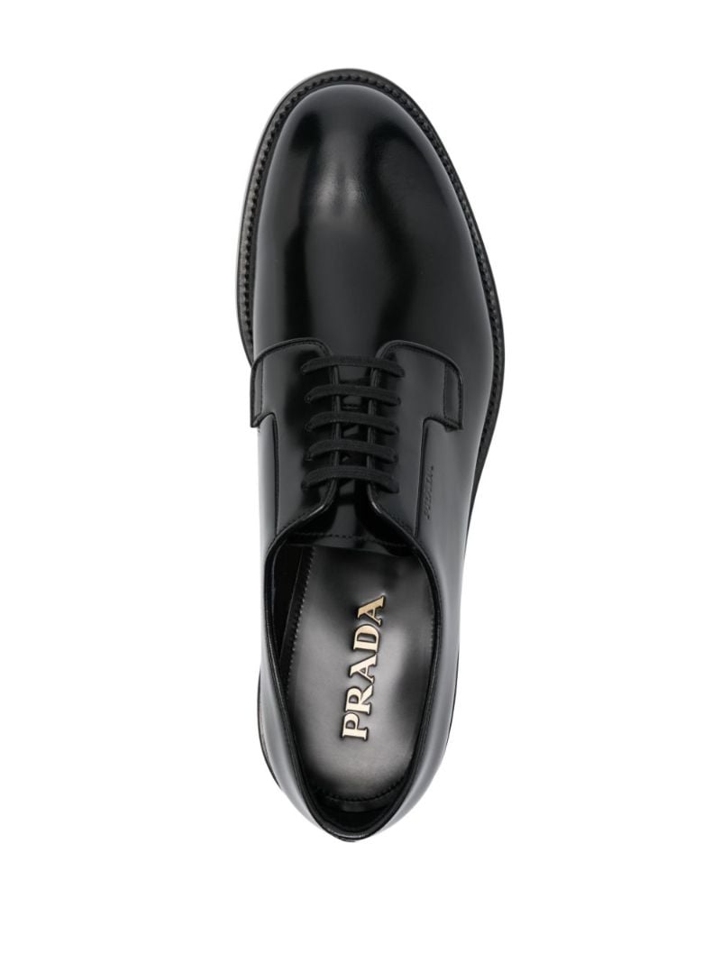 Black Leather Derby Shoes
