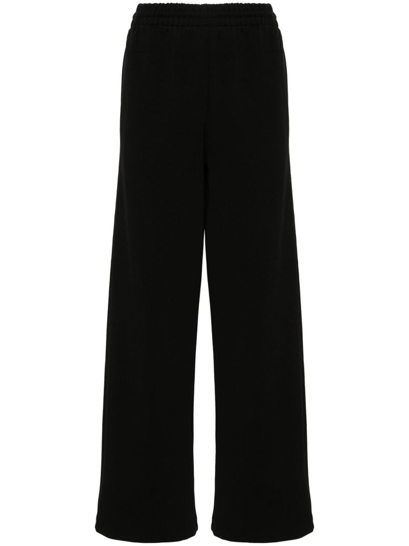 Black Wide-leg Track Pants