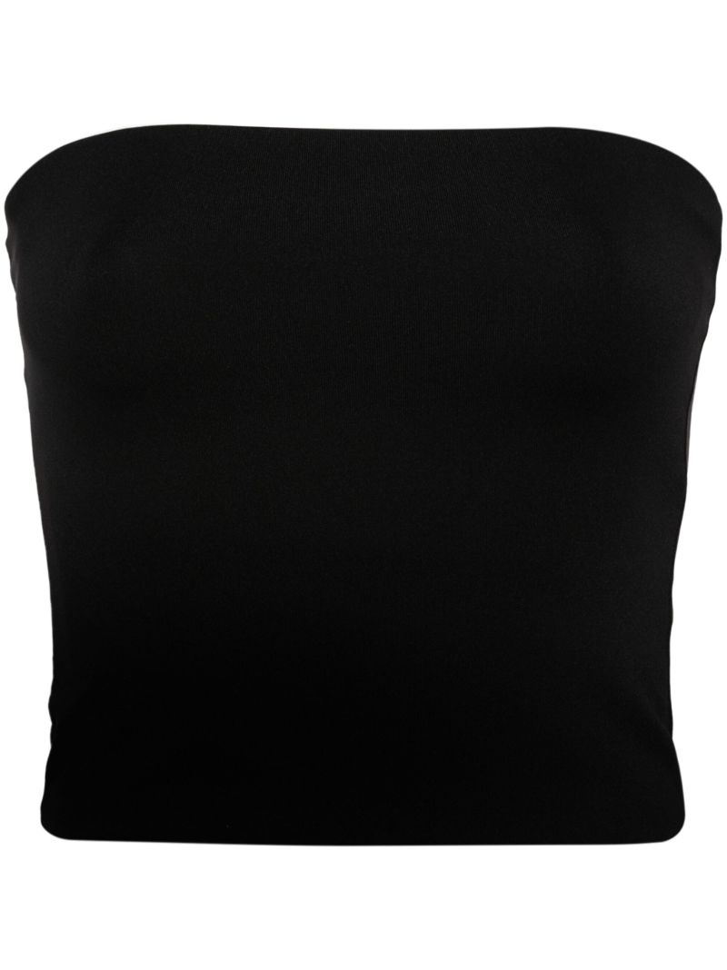 Black Jersey Bandeau Top