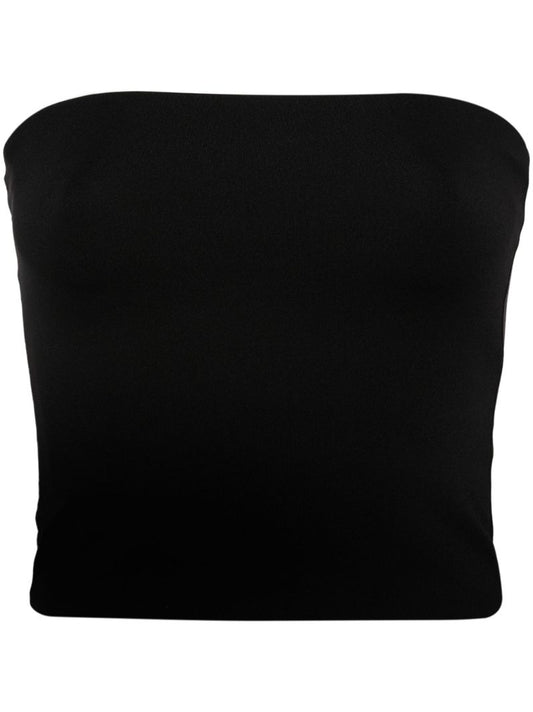 Black Jersey Bandeau Top