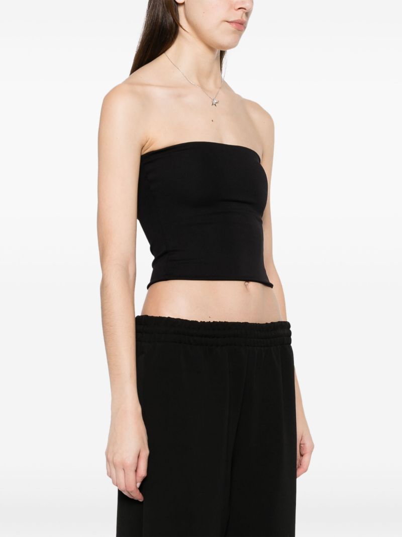 Black Jersey Bandeau Top