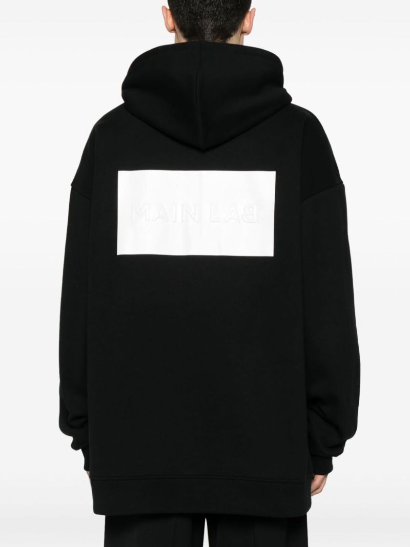 Black Main Lab Zip-up Hoodie