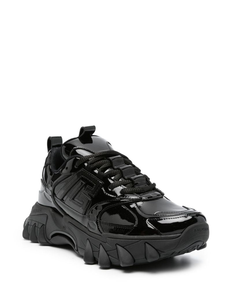 Black B-east Pb Leather Sneakers