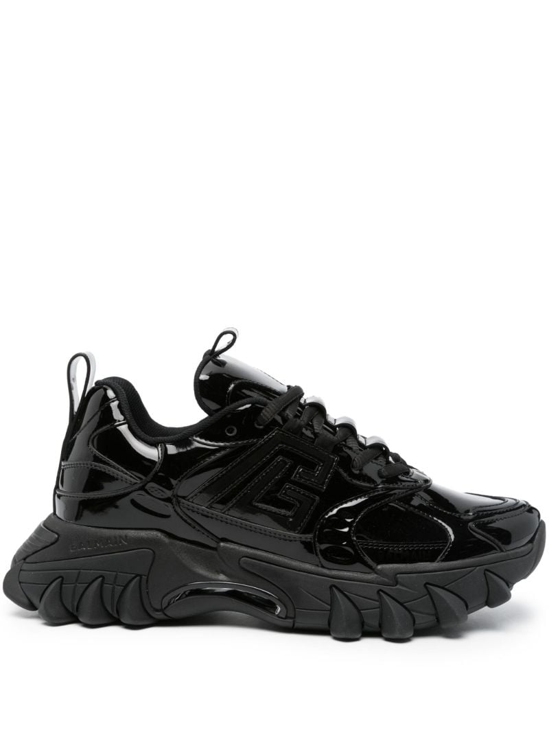 Black B-east Pb Leather Sneakers