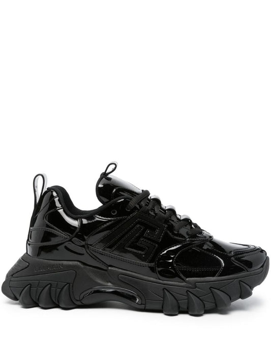 Black B-east Pb Leather Sneakers