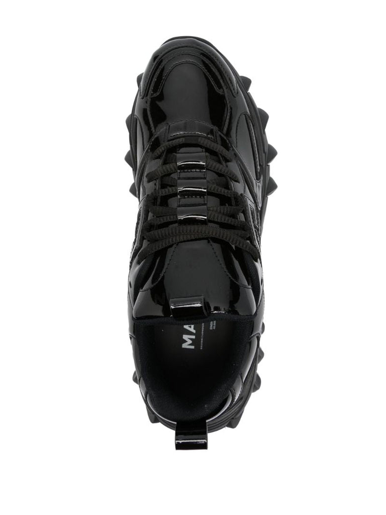 Black B-east Pb Leather Sneakers