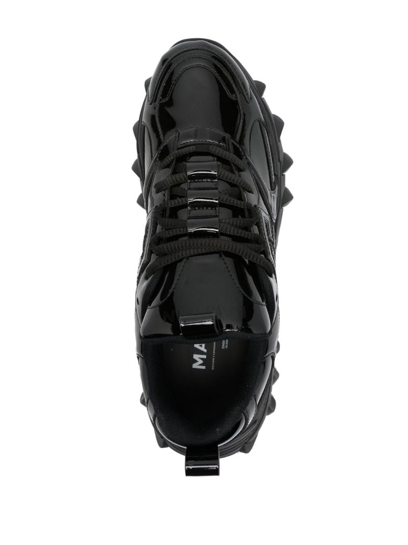 Black B-east Pb Leather Sneakers