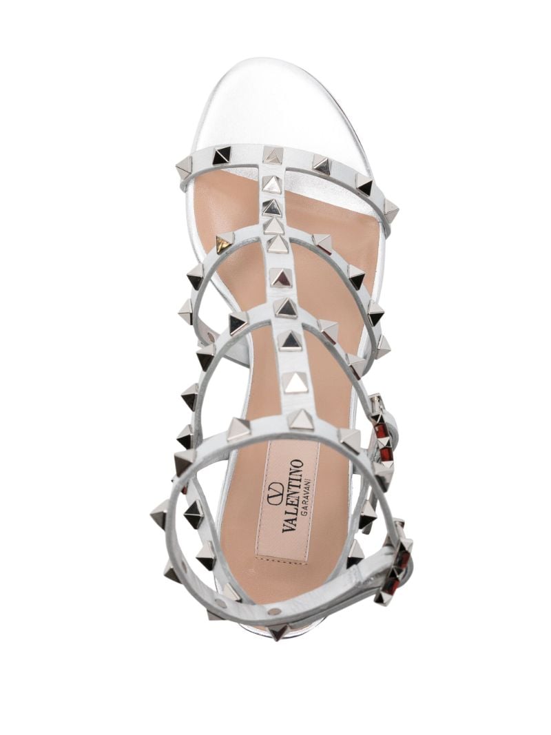 Silver Rockstud 65mm Caged Sandals