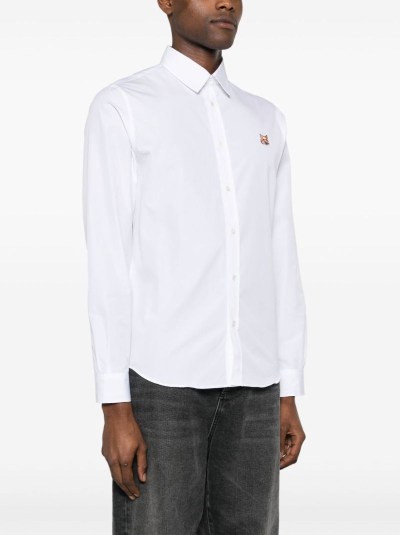 White Fox Head Cotton Shirt