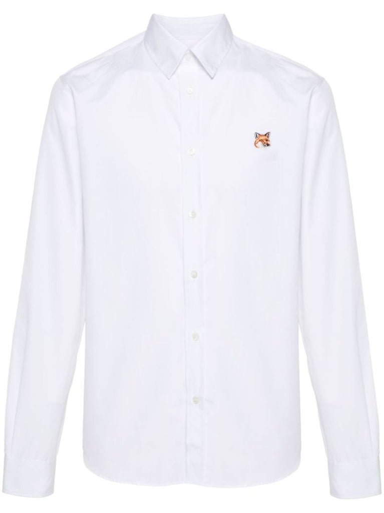 White Fox Head Cotton Shirt