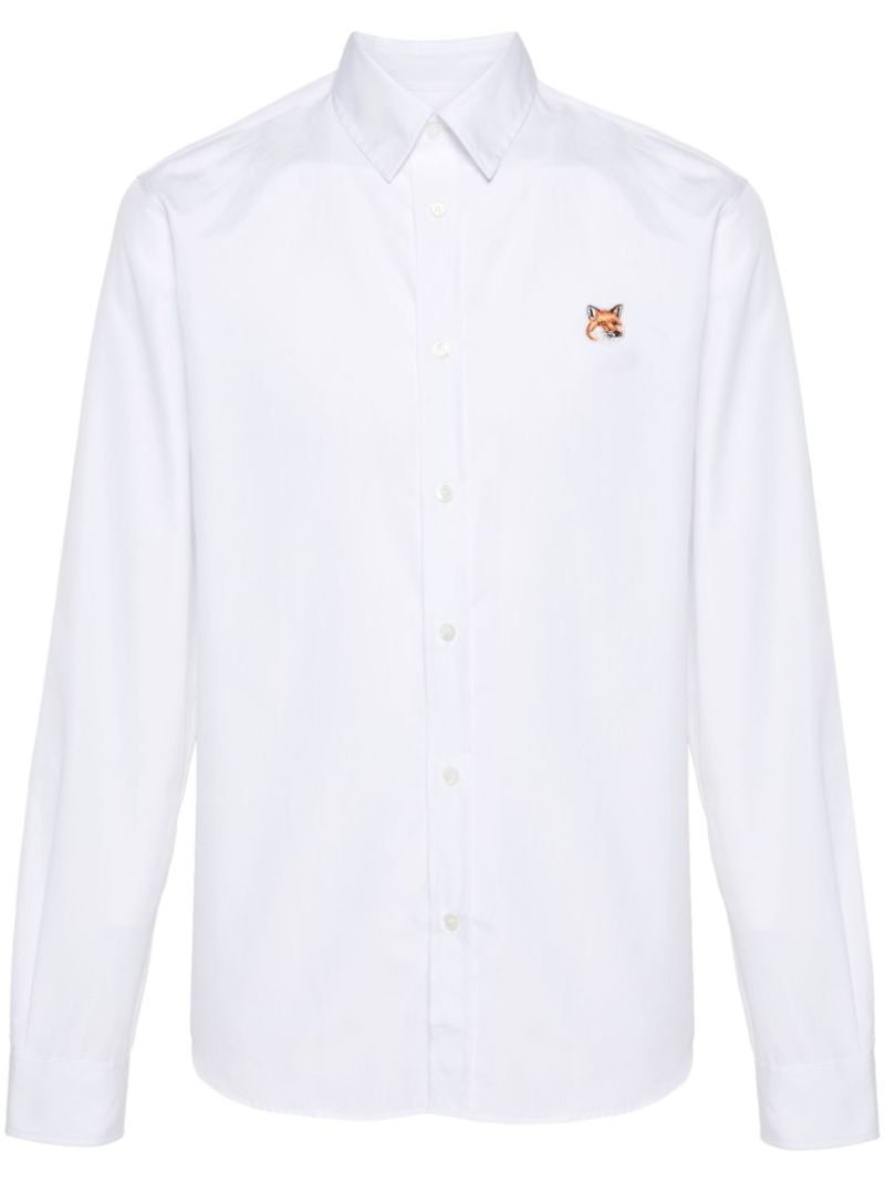 White Fox Head Cotton Shirt