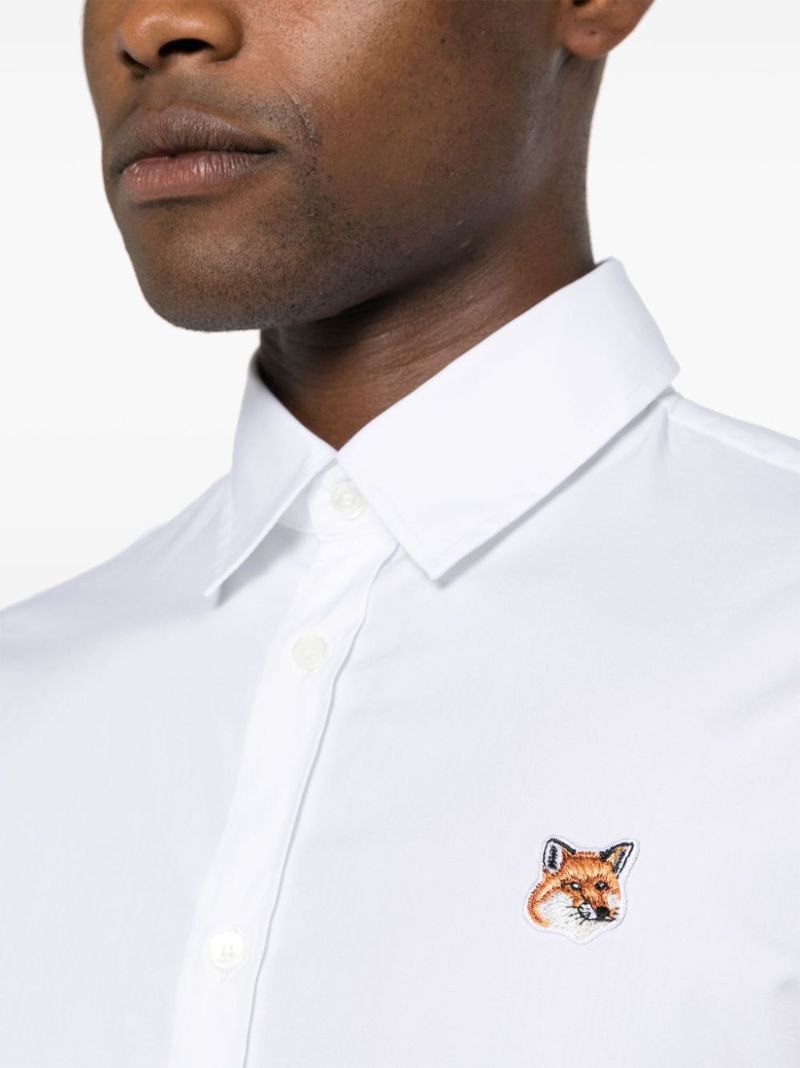 White Fox Head Cotton Shirt