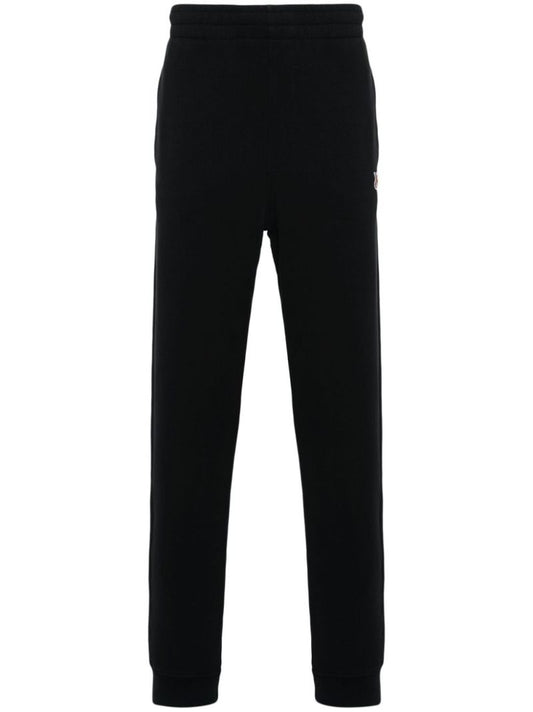 Black Fox Head Cotton Track Pants