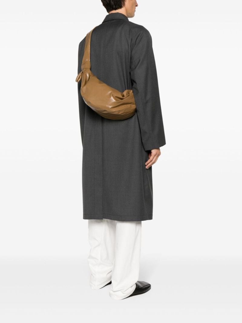 Brown Croissant Medium Cross Body Bag