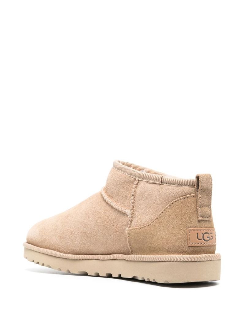 Neutral Classic Ultra Mini Ii Shearling Ankle Boots