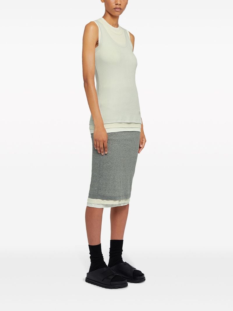 Green Layered Tank Top
