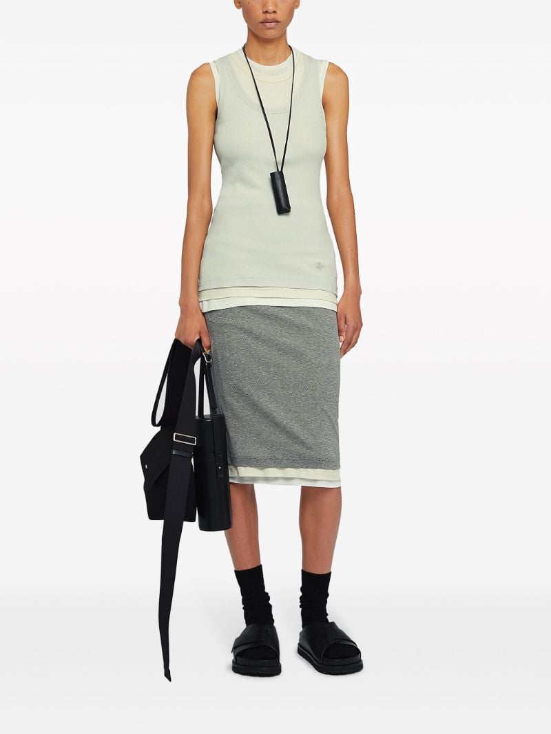 Green Layered Tank Top