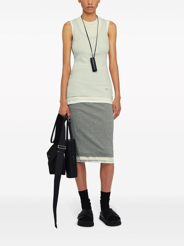 Green Layered Tank Top