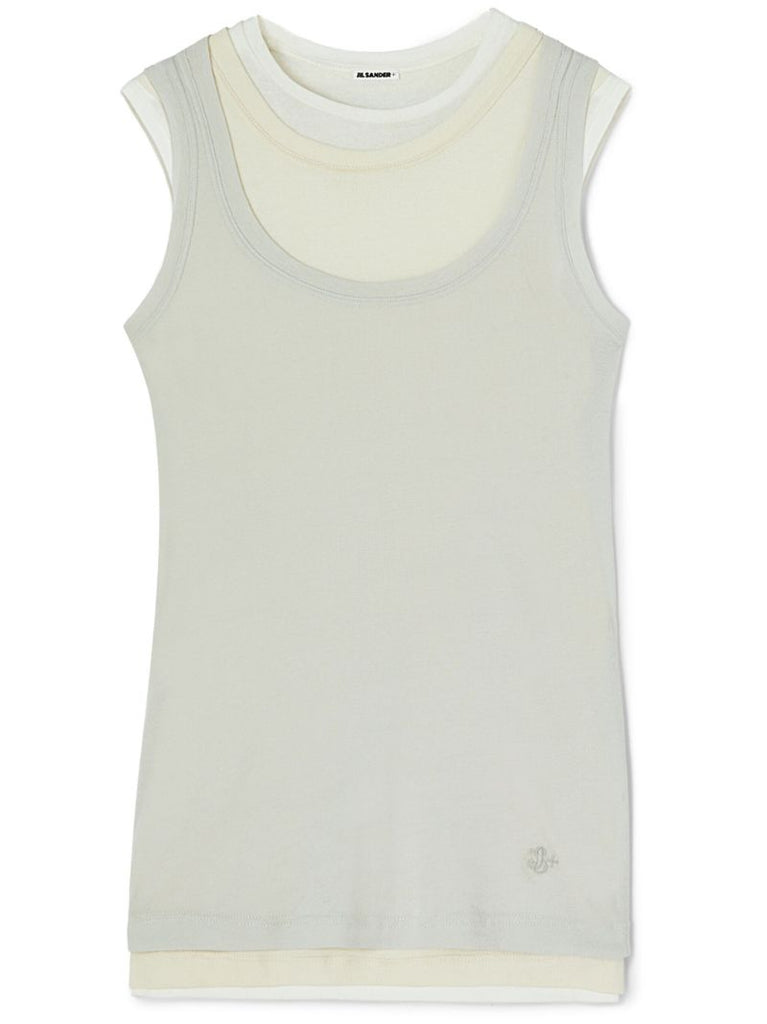Green Layered Tank Top