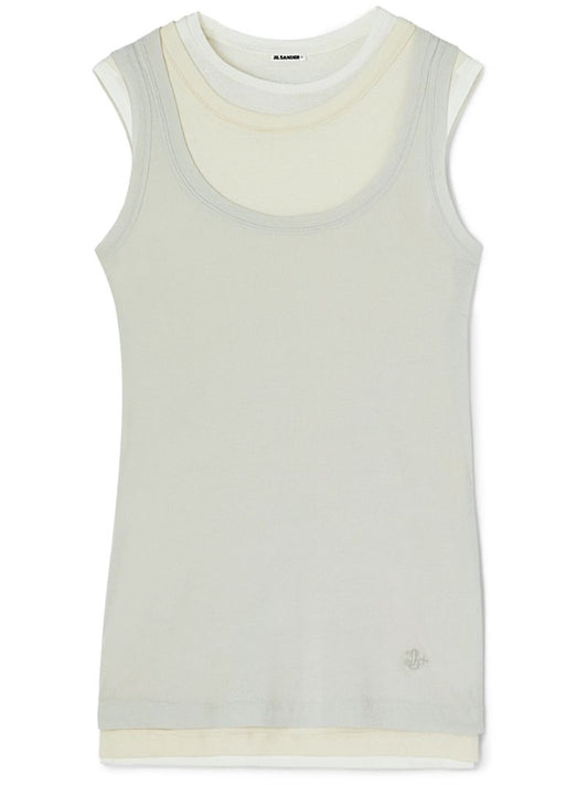 Green Layered Tank Top