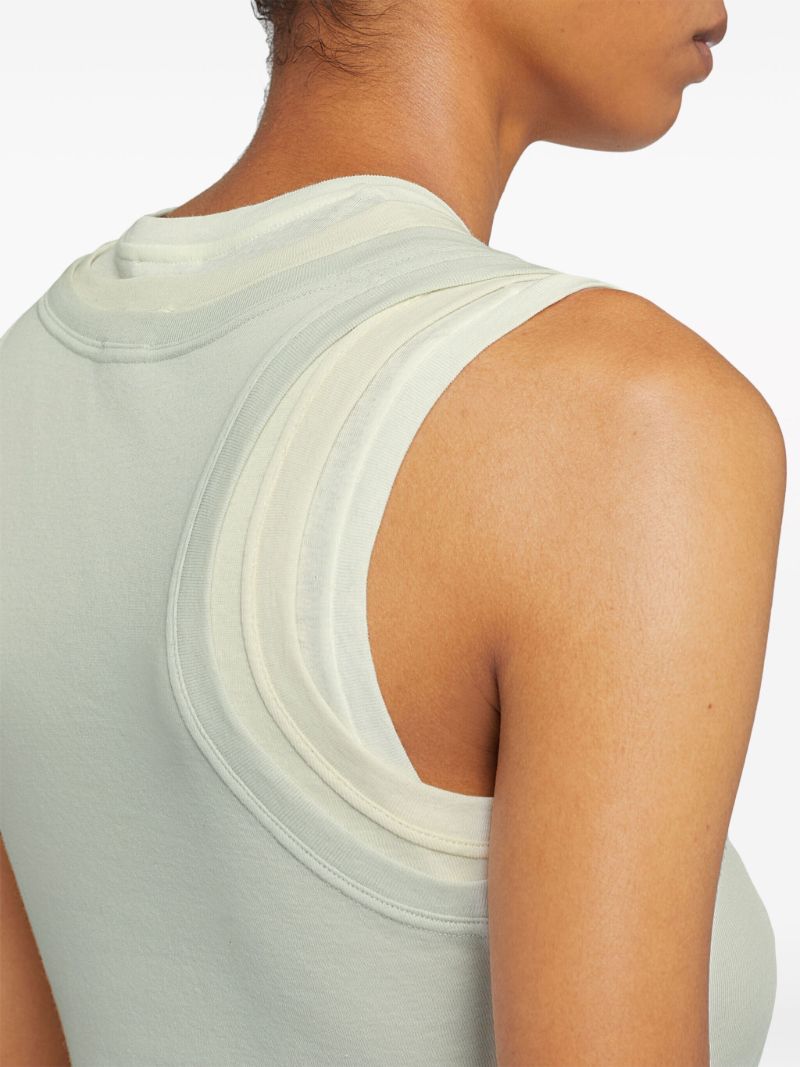 Green Layered Tank Top