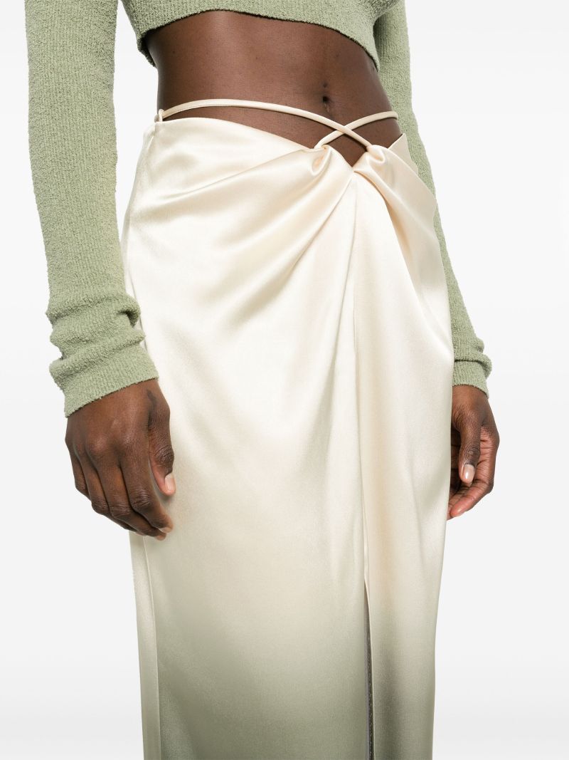 Nautral OmbrÃ_x0083_Â© Satin Maxi Skirt
