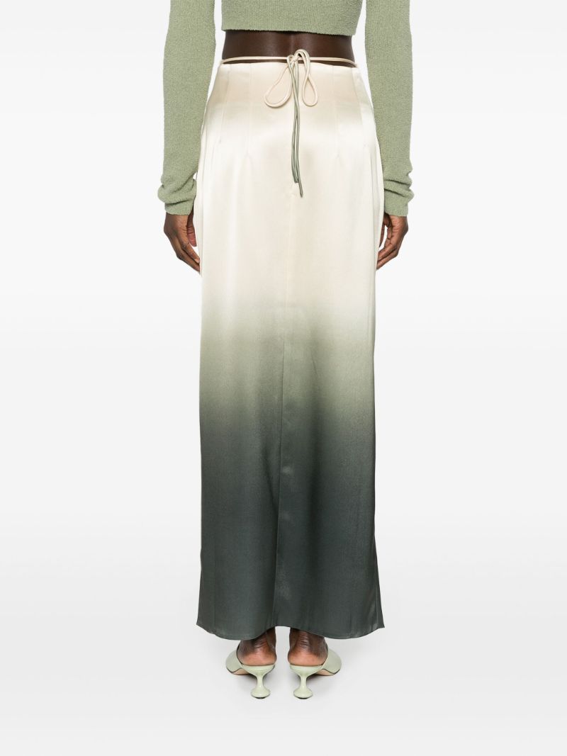 Nautral OmbrÃ_x0083_Â© Satin Maxi Skirt
