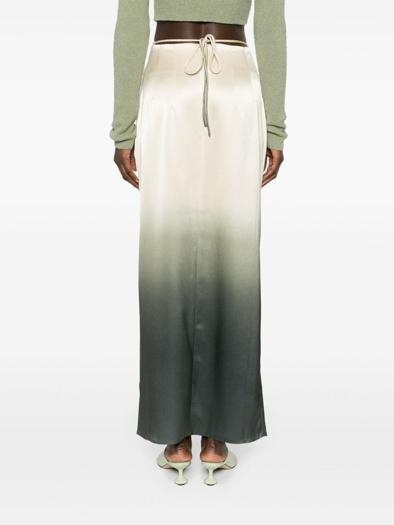 Nautral OmbrÃ_x0083_Â© Satin Maxi Skirt