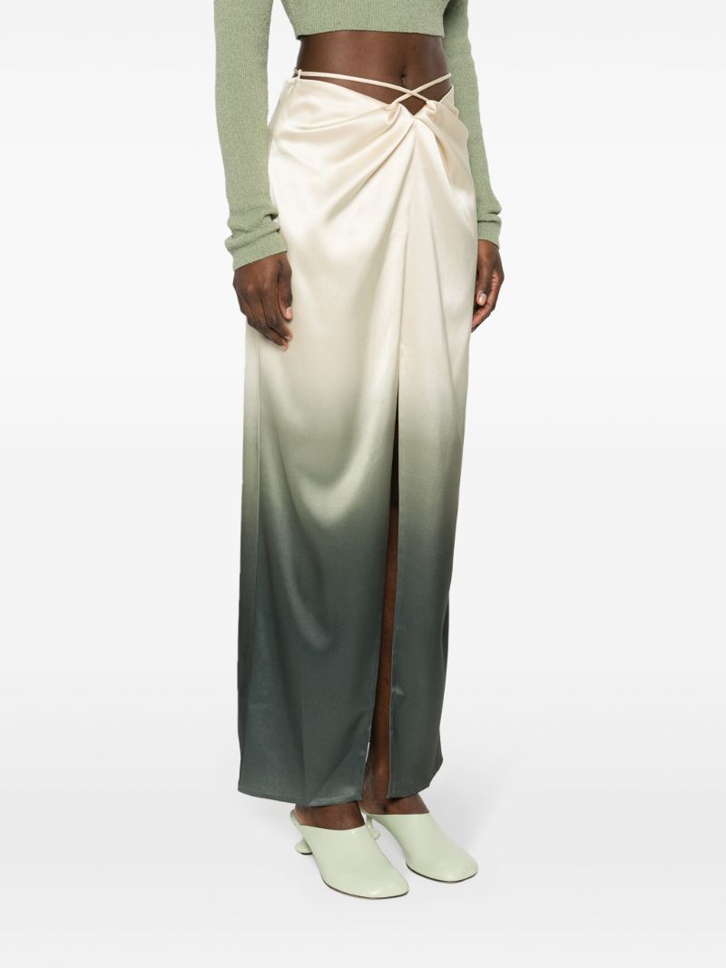 Nautral OmbrÃ_x0083_Â© Satin Maxi Skirt