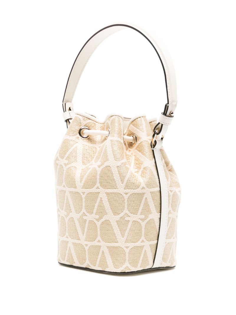 Neutral Vlogo Signature Mini Bucket Bag