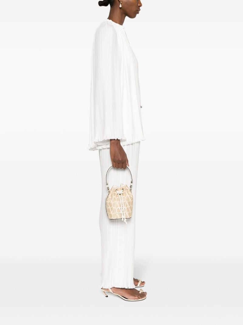 Neutral Vlogo Signature Mini Bucket Bag