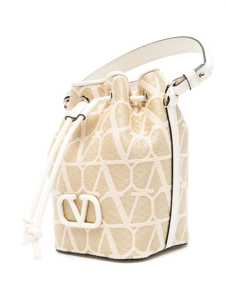 Neutral Vlogo Signature Mini Bucket Bag