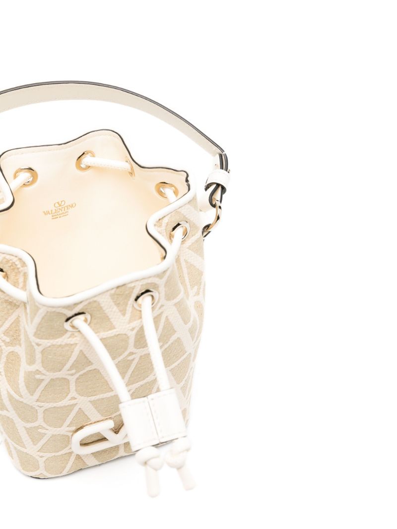 Neutral Vlogo Signature Mini Bucket Bag