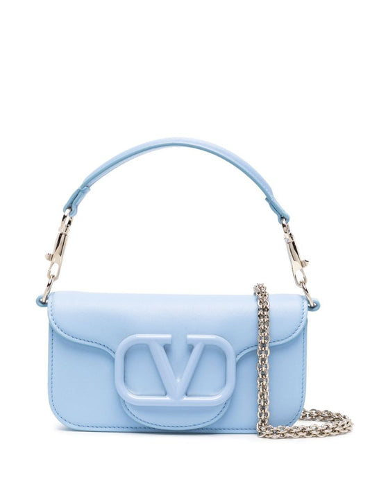 Blue LocÃ_x0083_Â² Leather Shoulder Bag
