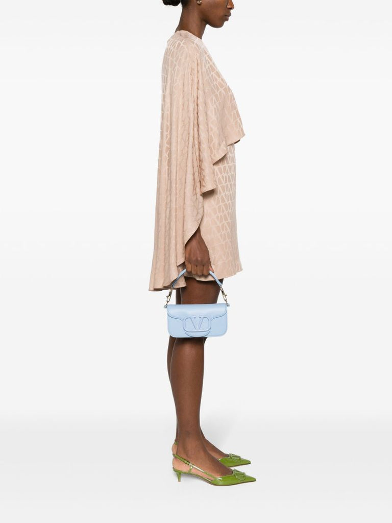 Blue LocÃ_x0083_Â² Leather Shoulder Bag