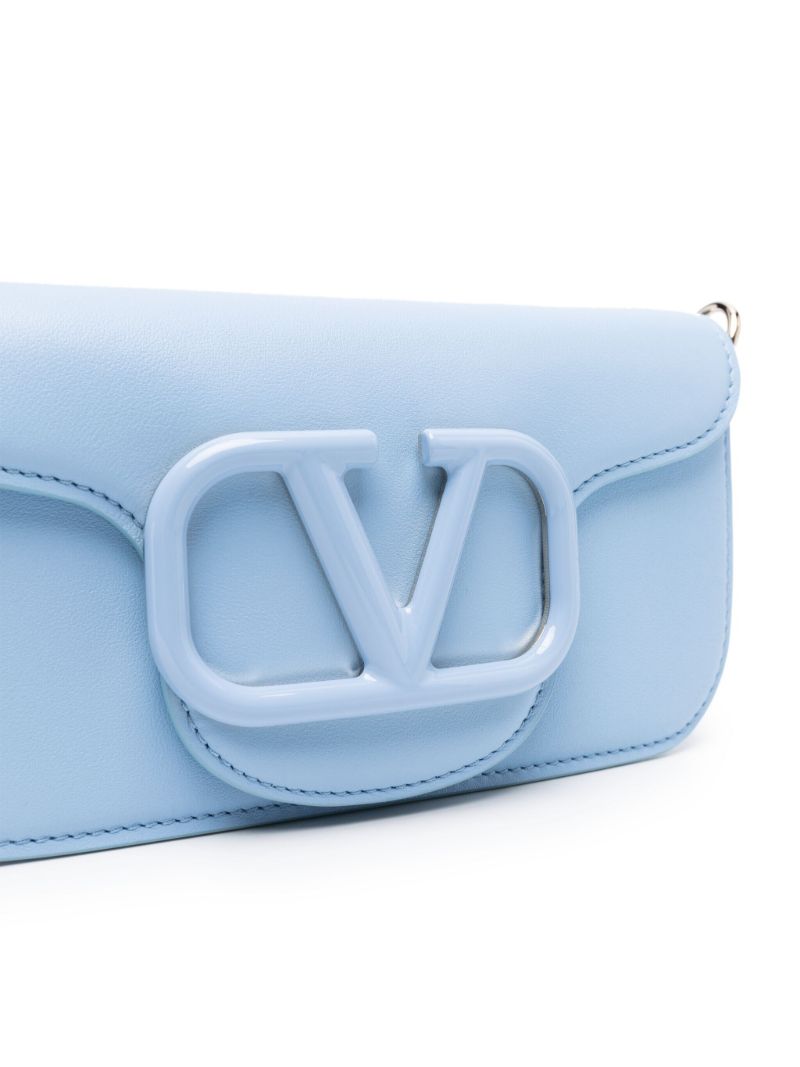 Blue LocÃ_x0083_Â² Leather Shoulder Bag