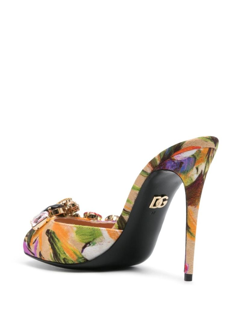 Orange 105 Bloom-print Mules