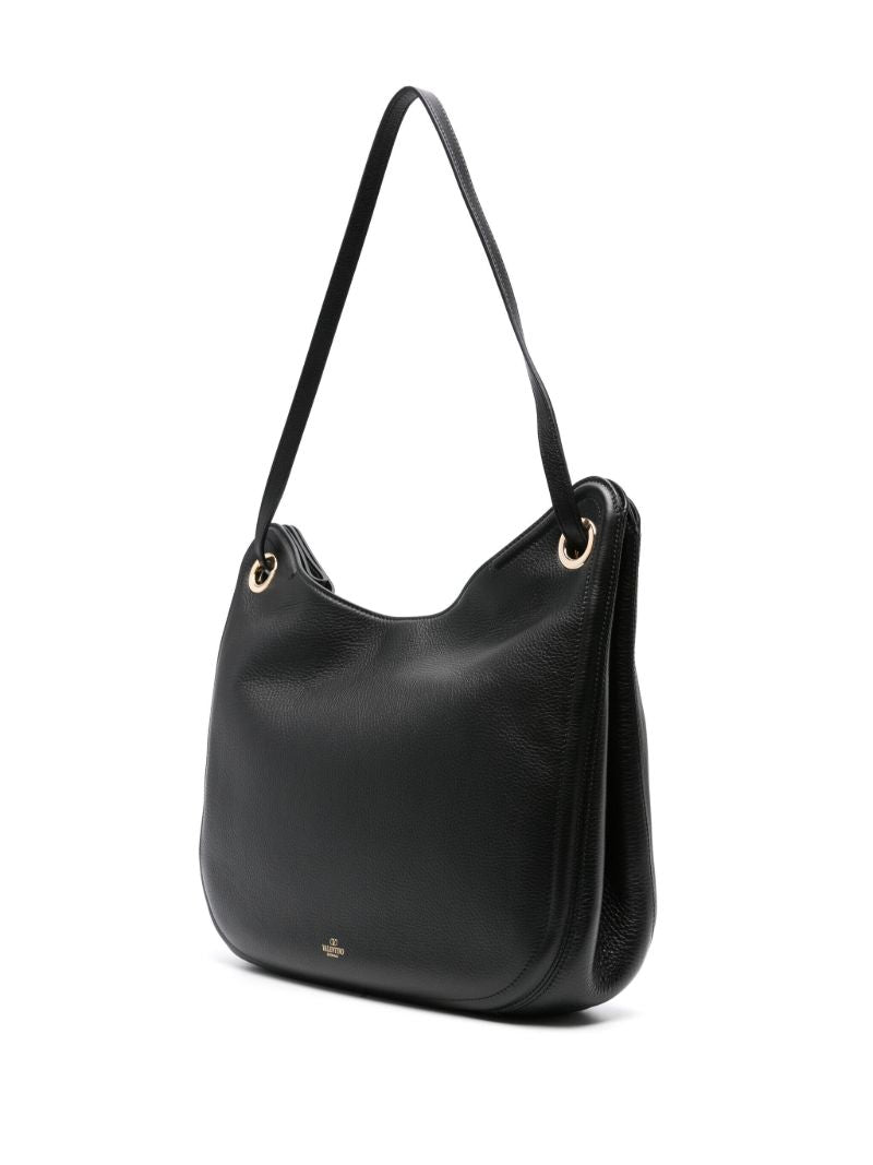 Black Vlogo Signature Chain-link Shoulder Bag