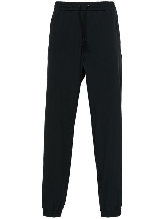 Black Logo AppliquÃ_x0083_Â© Track Pants