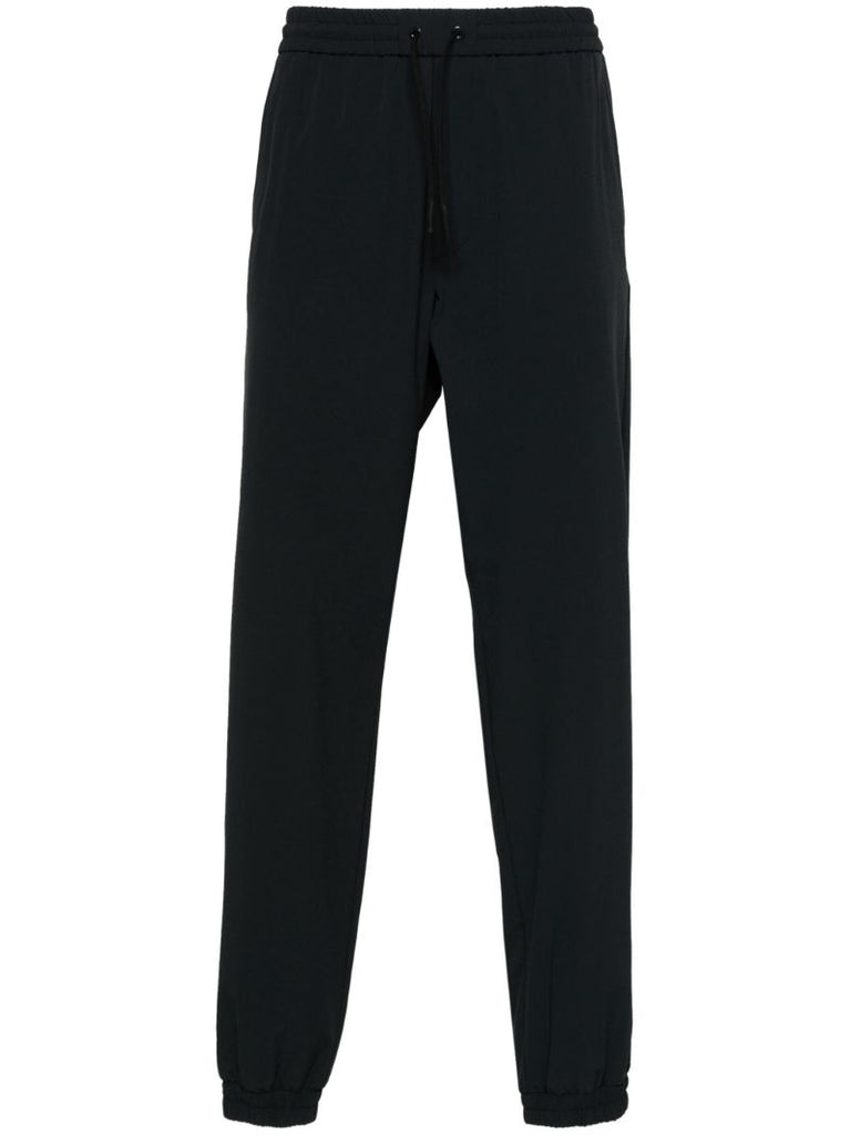 Black Logo AppliquÃ_x0083_Â© Track Pants