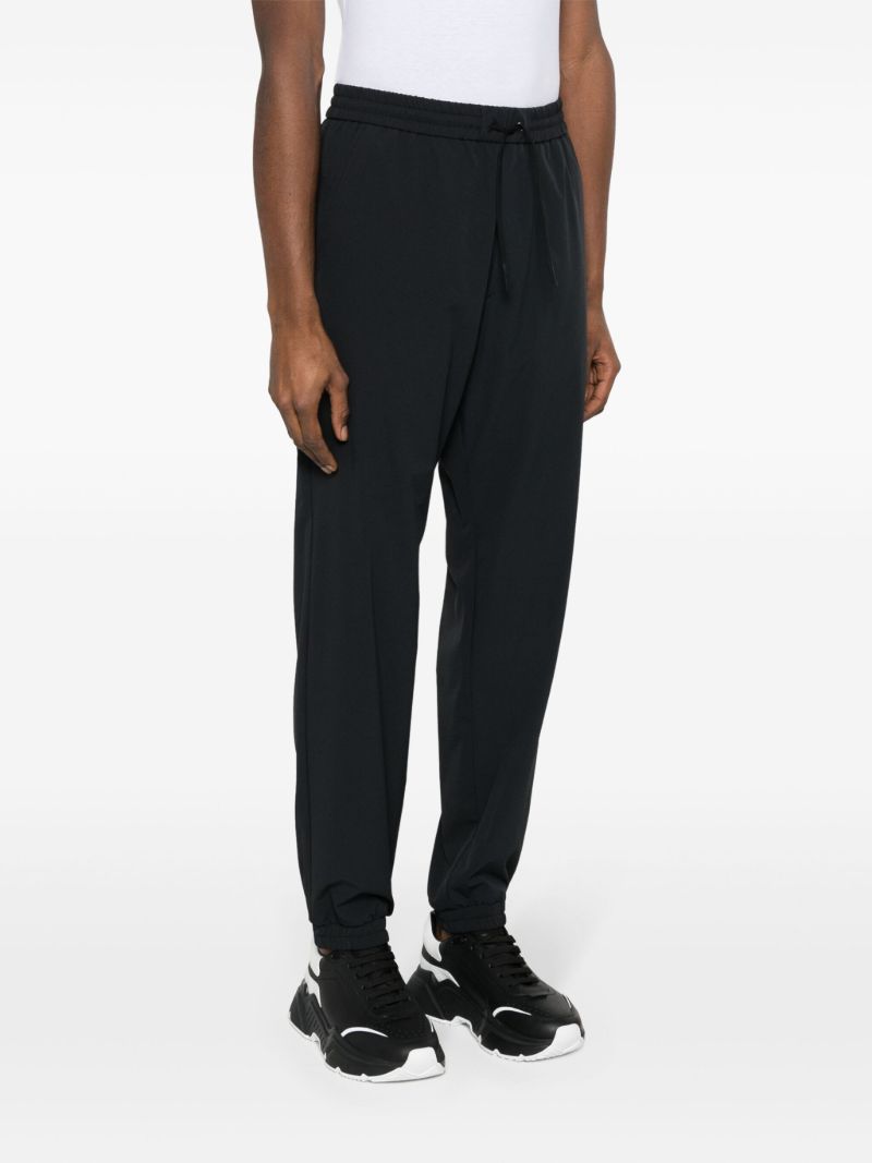 Black Logo AppliquÃ_x0083_Â© Track Pants