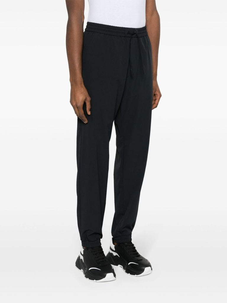 Black Logo AppliquÃ_x0083_Â© Track Pants